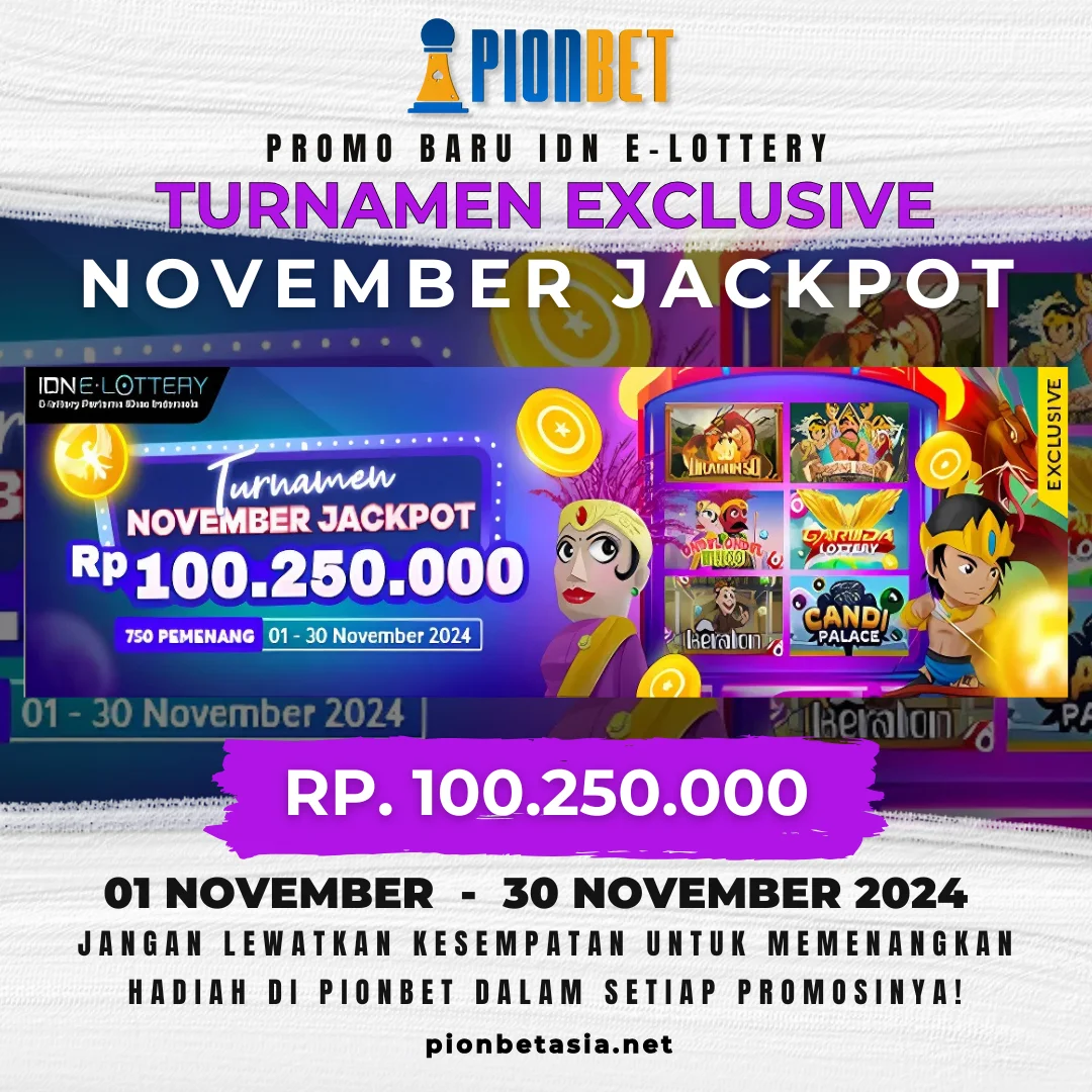 Turnamen E-Lottery November Jackpot